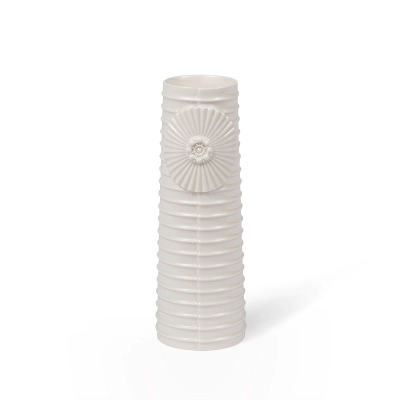 DOTTIR | 11321 | Vase - Pipanella Lines Medium - White