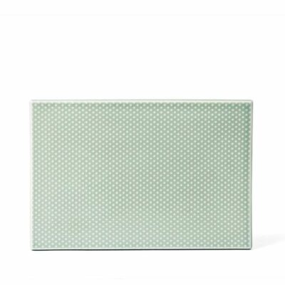 DOTTIR | 11615 | Pipanella Serving Tile Dot - Celadon