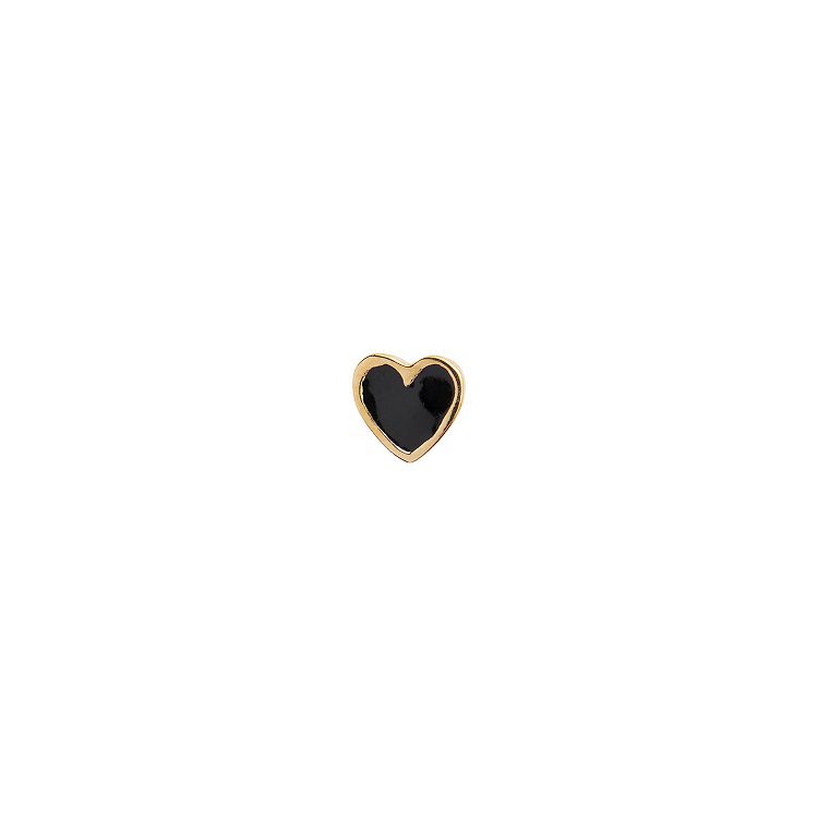 Øreringe - STINE A JEWELRY - Ørestikker | 1181-02-Black | Ørestik - Petit Love Heart - Black