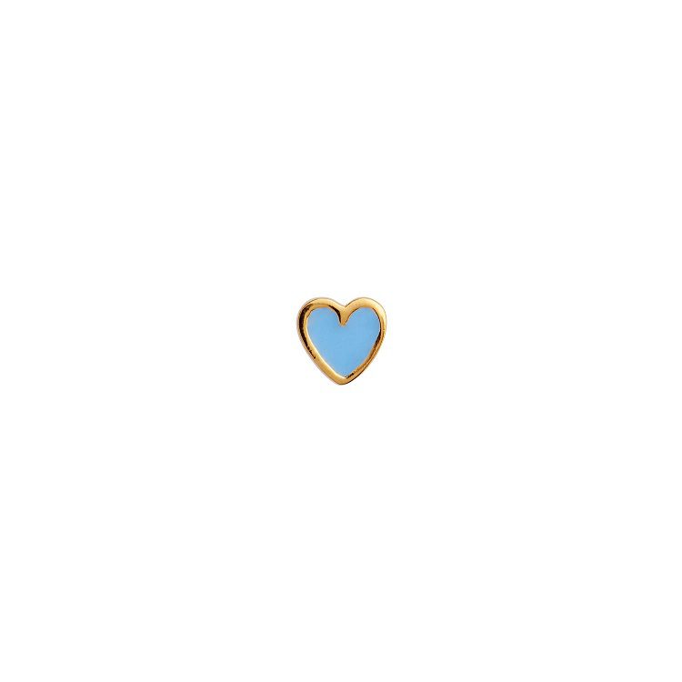 Øreringe - STINE A JEWELRY - Ørestikker | 1181-02-Light Blue | Ørestik - Petit Love Heart - Light Blue