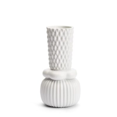 DOTTIR | 15141 | Samsurium - Honkabell white - Vase
