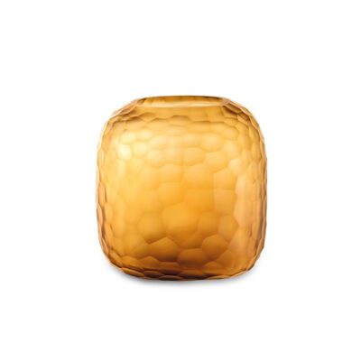 GUAXS | 1621CLGD | Somba - Clear/Gold vase - Medium