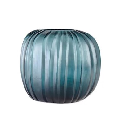 GUAXS | 1713OBIN | Manakara - Ocean Blue/Indigo Vase - Round