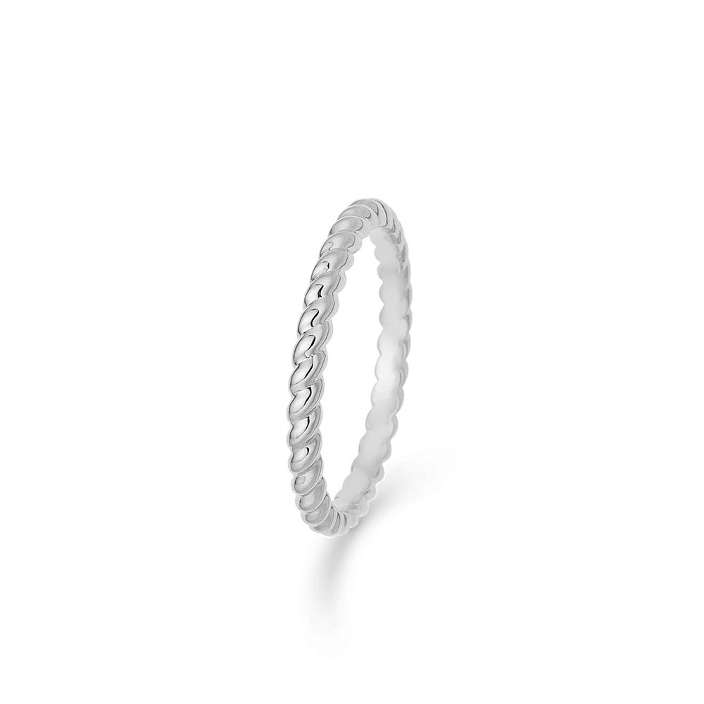 MADS Z | 2140044 | POETRY ring - sølv m. snoet mønster