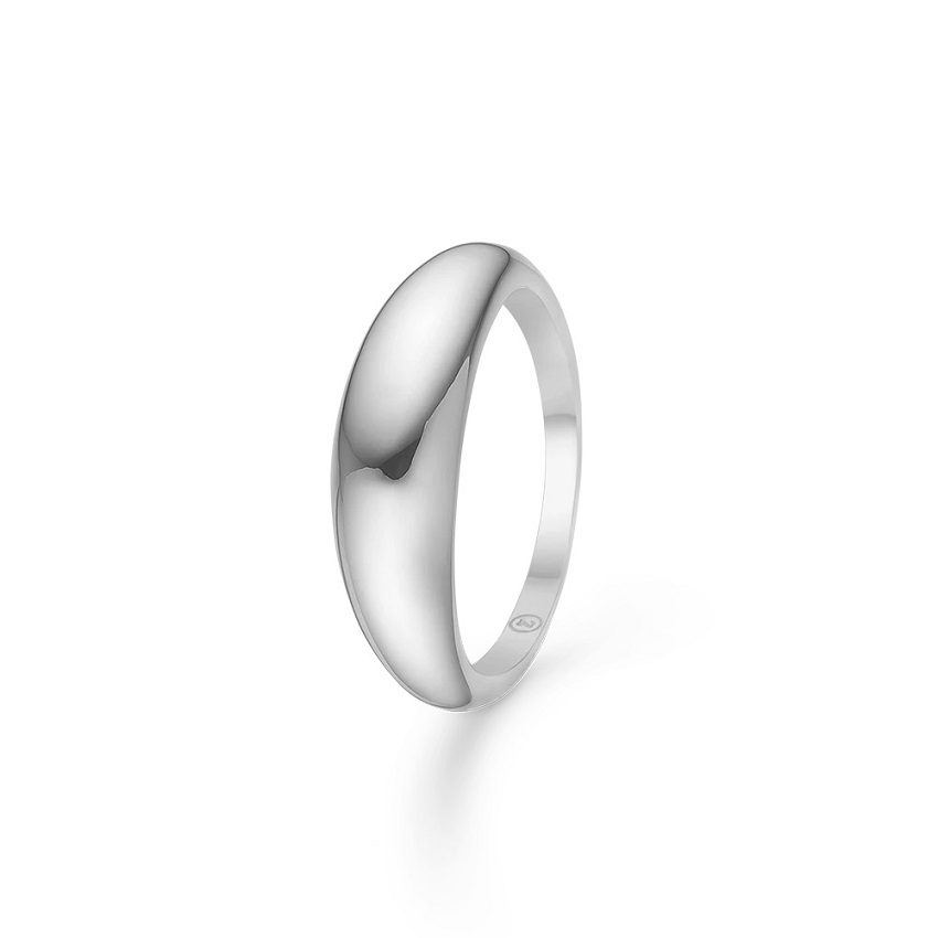 MADS Z | 2140093 | Half Moon ring (stor) - sølv