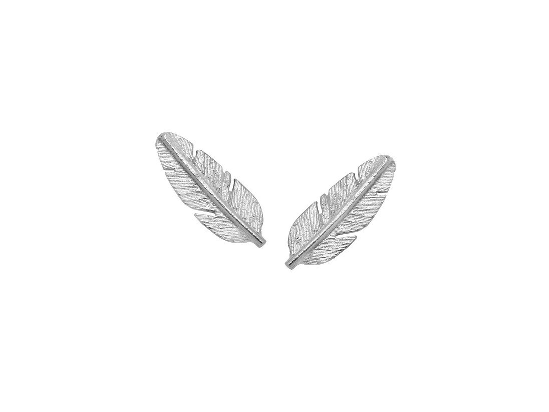 HEIRING | 51-5-82RH | Feather ørestikker - mini - rhodineret