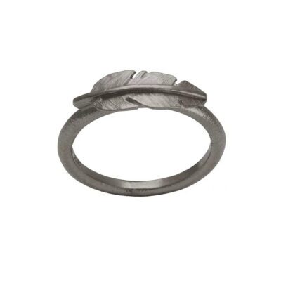 HEIRING | 51-6-00OX | Feather ring - mini - oxideret
