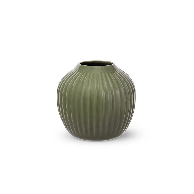 KÄHLER | 692484 | Hammershøi vase - H13 cm - mørk grøn