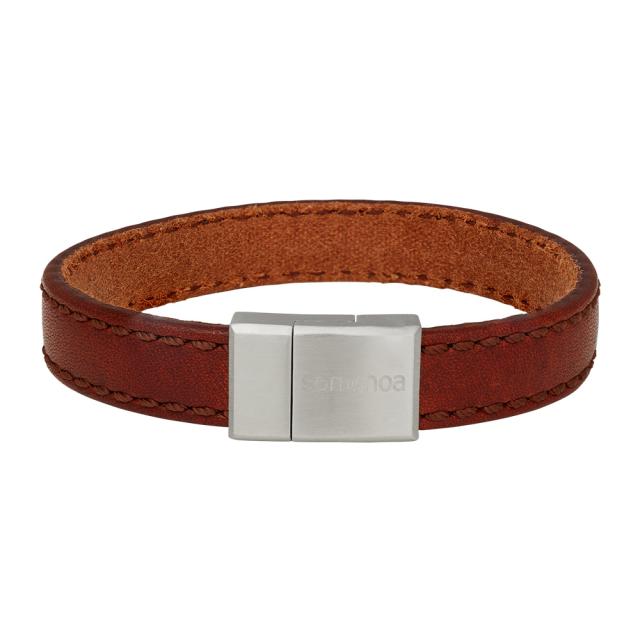 SON OF NOA | 897 016-BROWN | SON armbånd - brun kalveskind - 12mm