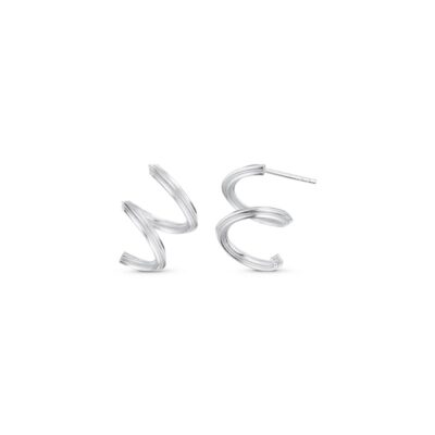 POLAR JEWELRY | SPI-HP-RH-00610 | Spiral øreringe - sølv