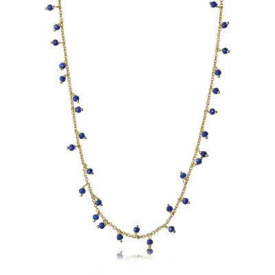 Halskæde - BYKJAERGAARD - DROPS | drng1116ll / drns1116ll | Drops halskæde m. lapis lazuli