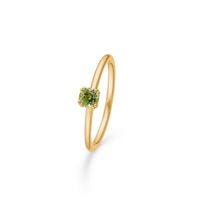 Mads Z | 1546053 | POETRY SOLITAIRE PERIDOT ring - 14 kt. guld
