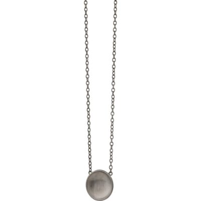 WILLE JEWELLERY | EV702 | Nexus halskæde - sort rhodineret sølv