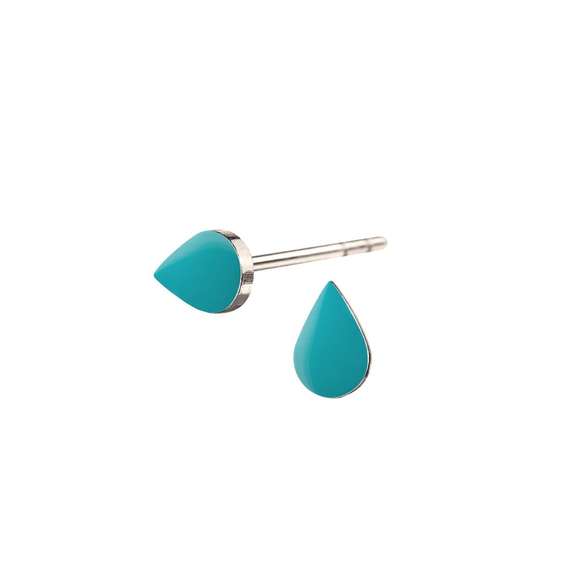 Scherning | ST35-45S | SPOT tiny drop ørestikker - aquamarine
